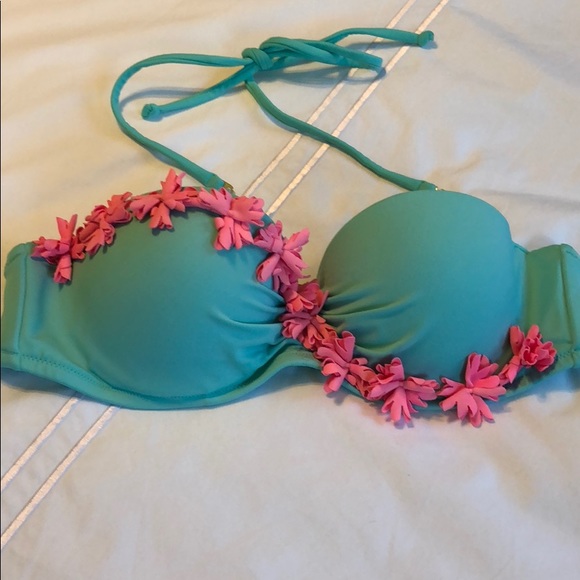 Victoria's Secret Other - Teal Flower Bandeau Swim Top